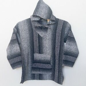 Poncho Hoodie Drug‎ Rug Rasta Mens XL See Measurements